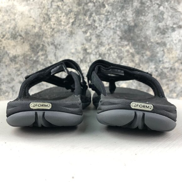 Merrell Womens Size 7 Siren Wrap Q2 Black Hook & Loop Slip On Flip Flops Sandals - Picture 7 of 14